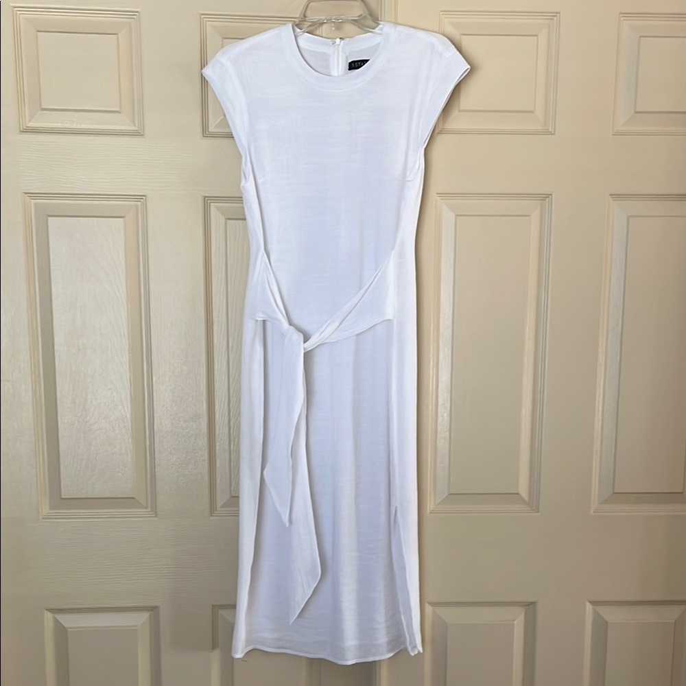 1 State White Midi Dress